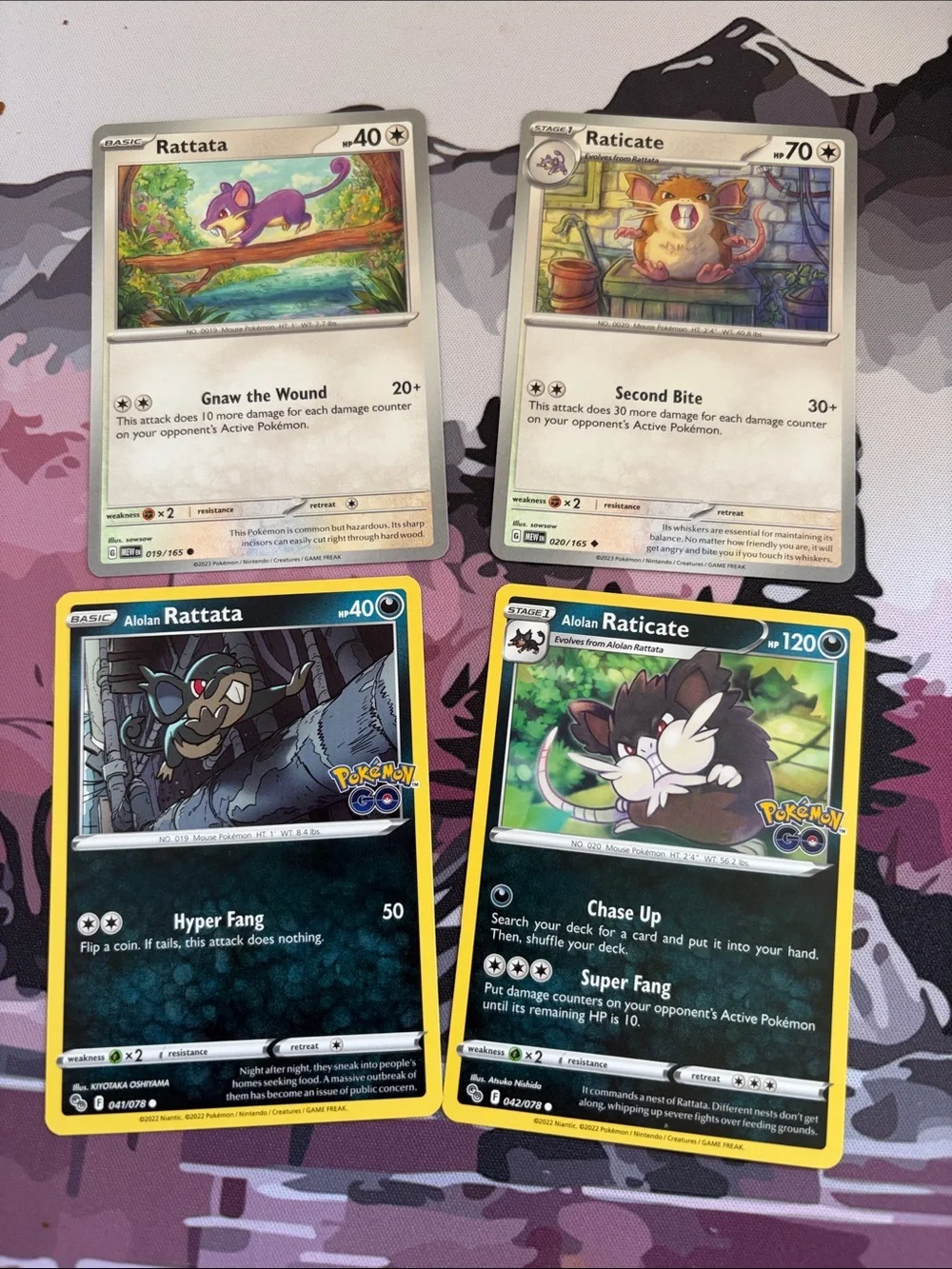 Rattata & Raticate Evolution Lot | Pokémon 151 + Pokémon GO | ✨5/$25✨